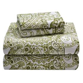 Pointehaven 810001155933 100% Cotton Percale Sheets - Printed Bed Sheet And Pillowcase Sets Soft Cotto