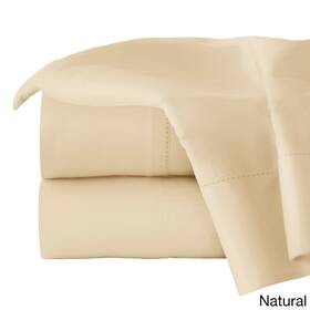 Pointehaven 812194024683 300 Thread Count Organic Cotton Bed Sheet Set Natural Full