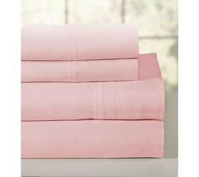 Pointehaven 812194025994 Lullaby Bedding 200 Thread Count Combed Cotton Sheet Set Queen Rose Pointehaven 812194025994 Lullaby Bedding 200 Thread Count Combed Cotton Sheet Set Queen Rose