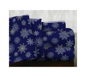 Pointehaven 812194027370 Flannel Deep Pocket Set With Oversized Flat Sheet California King Snow Flak Pointehaven 812194027370 Flannel Deep Pocket Set With Oversized Flat Sheet California King Snow Flak