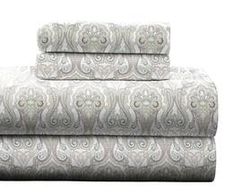Pointehaven 875108008483 Flannel 170 Gsm Sheet Set King Paisley
