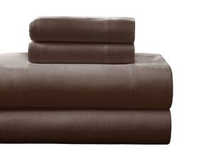 Pointehaven 885137660897 Heavy Weight 100percent Cotton Flannel 1 Pc Queen Sheet Set Chocolate