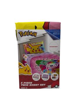 Pokemon 073558825777 Pikachu 3 Piece Twin Size Microfiber Sheet Set Franco Manufacturing Pokemon 073558825777 Pikachu 3 Piece Twin Size Microfiber Sheet Set Franco Manufacturing
