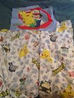 Pokemon Vtg Pillowcase Bedding Pikachu 3pc Sheet Set Flat Fitted Twin Nintendo Pokemon Vtg Pillowcase Bedding Pikachu 3pc Sheet Set Flat Fitted Twin Nintendo