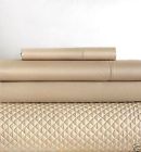 Polished Lauren Tan Sheet Sateen King Beige 624 Ralph Flat Hemstitch Bronze Gold