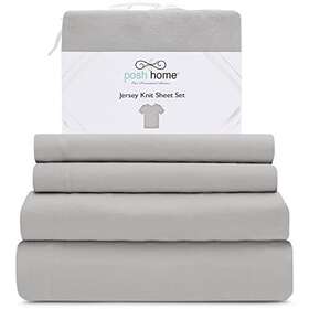 Posh Home 748279155921 Jersey Knit Sheet Set 4-piece Bed Sheets T-shirt Breathable And Soft
