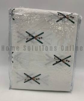 1123532 Pottery Barn Alpine Skis Recycled Cotton Sheet Set Multi Queen #r139 1123532 Pottery Barn Alpine Skis Recycled Cotton Sheet Set Multi Queen #r139