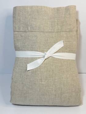 1481886 Pottery Barn Queen Belgian Flax Linen Hemstitch Sheet Set Flax-3 Piece 1481886 Pottery Barn Queen Belgian Flax Linen Hemstitch Sheet Set Flax-3 Piece