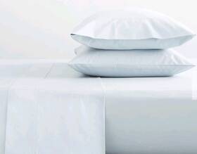 298269 Pottery Barn Pearl Blue 400 Tc Organic Cotton King Flat And Fitted Sheets Only 298269 Pottery Barn Pearl Blue 400 Tc Organic Cotton King Flat And Fitted Sheets Only