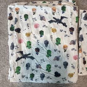 9019804 Pottery Barn Kids Minecraft Sheet Set Multi Full 4pc
