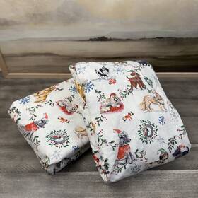 9743424 Pottery Barn Christmas Dog Printed 2-piece Sheet Set Queen Multi Washed Read 9743424 Pottery Barn Christmas Dog Printed 2-piece Sheet Set Queen Multi Washed Read
