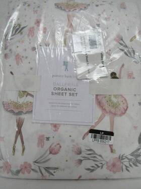 582030 Pottery Barn Kids Ballerina Printed Organic Sheet Set Twin Size Pink/multi Nwt 582030 Pottery Barn Kids Ballerina Printed Organic Sheet Set Twin Size Pink/multi Nwt