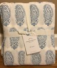 Pottery Barn New Cassondra Print Full Sheet Set Blue