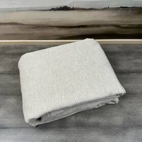 457649 Pottery Barn Teen Linen Cotton Flat Sheet Only Natural Full Washed Read