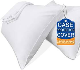 Precoco 783103966083 Toddler Pillowcase Set - 2 White Cotton 14x19 Inch