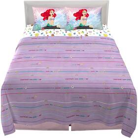 Princess 073558828099 Full Soft 4-pcs Microfiber Multicolor Bedding Sheet Set For Kids
