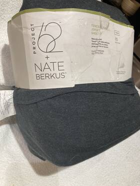 062080166 Project 62 Nate Berkus Twin Sheet Set Tencel Jersey Dark Gray Brand New In Pkg