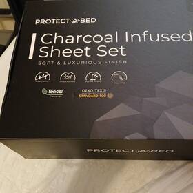 Protect-a-bed 025695737284 Charcoal Infused Twin Xl Sheet Set - Gray