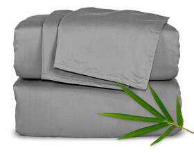 Pure Bamboo 850027098456 Split King Sheets By Genuine 100% Organic Viscose Derived From Bed S