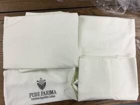 655195 Pure Parima Ultra Percale Bone Sheet Set King 100% Egyptian Cotton-final Sale 655195 Pure Parima Ultra Percale Bone Sheet Set King 100% Egyptian Cotton-final Sale