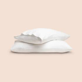 Purecare 782717113883 Dr. Weil Blended Linen Pillowcases White In Size Queen