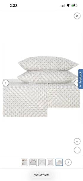 179642 Purely Organic Turkish Cotton Sheet Set Queen King White Blue Beige Deep Fitted