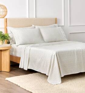 Purely Organic 887719266527 300 Tc 6 Pc Turkish Cotton King Sheet Set Evelyn Vines
