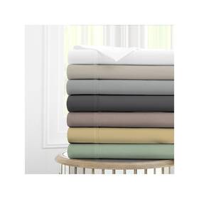 Purity Home 195925835216 100% Cotton 400 Thread Cool And Crisp Sheet Set - Dk Grey