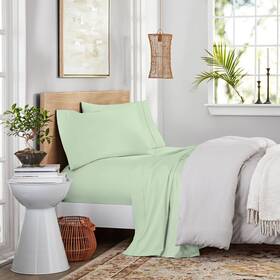 81550419 Purity Home Queen 400 Thread Count Ultimate Percale Cotton Solid Sheet Set Sage - 81550419 Purity Home Queen 400 Thread Count Ultimate Percale Cotton Solid Sheet Set Sage -