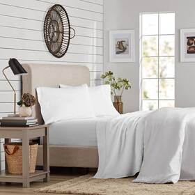 81550622 Purity Home King 300 Thread Count Organic Cotton Brushed Percale Sheet Set Arctic White 81550622 Purity Home King 300 Thread Count Organic Cotton Brushed Percale Sheet Set Arctic White