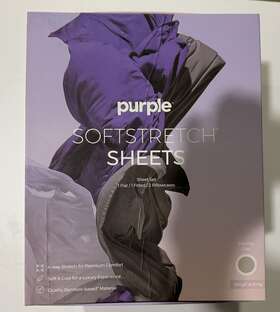 10-38-22843 Purple Softstretch Sheet Set Stormy Grey King / Cal