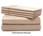 Pv-pc-18 Pcs Sheet Set Cotton Tc Taupe Solid King Size Deep Pv-pc-18 Pcs Sheet Set Cotton Tc Taupe Solid King Size Deep