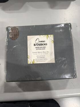 Queen Bamboo 008678874855 Comfort 1800 Series Egyptian Luxury Sheet Set -dark Gray