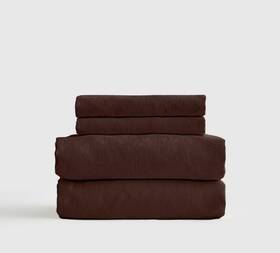 39289 Quince Nwt Organic Brushed Cotton Sheet Set 4 Piece Queen Espresso 39289 Quince Nwt Organic Brushed Cotton Sheet Set 4 Piece Queen Espresso