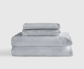 47845 Quince Nwt Bamboo 4 Piece Sheet Set Queen Mist Sheets Msrp 129.90 Viscose