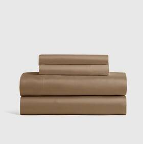 49200 Quince Nwot Queen Bamboo 4 Piece Sheet Set Walnut Viscose Sheets