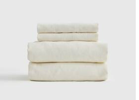 55553 Quince Nwt Organic Brushed 100% Cotton Sheet Set 4 Piece Cal King Ivory Msrp 130 55553 Quince Nwt Organic Brushed 100% Cotton Sheet Set 4 Piece Cal King Ivory Msrp 130