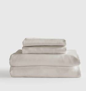 71338 Quince Nwt Bamboo 4 Piece Sheet Set Size Queen Organic Sheets Sand Ret 200