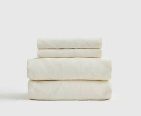 90162 Quince Nwt European Linen Sheet Set 4 Piece Ivory Queen Sheets Flax Msrp 180 90162 Quince Nwt European Linen Sheet Set 4 Piece Ivory Queen Sheets Flax Msrp 180