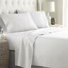 Rajlinen Bed Sheet Set Tc Short Queen Size White Solid