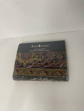 02882492012 Ralph Lauren Persian Rug Sandelwood Pattern Twin Flat New In Factory Packaging