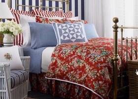 Ralph Lauren 028828058232 Vtg Belle Harbor Red Floral Queen Comforter Supima Cotton Perfect Ralph Lauren 028828058232 Vtg Belle Harbor Red Floral Queen Comforter Supima Cotton Perfect