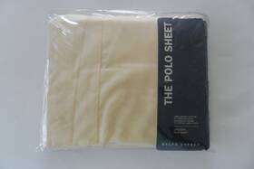 Ralph Lauren 028828081889 Classic Polo Pony Solid King Size Flat Supima Cotton Bed Sheet Nip