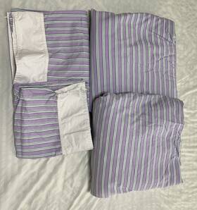 Ralph Lauren 028828319180 4 Pc Vintage Studio Shirt Stripe King Fitted Flat Bed Sheet Cases Ralph Lauren 028828319180 4 Pc Vintage Studio Shirt Stripe King Fitted Flat Bed Sheet Cases