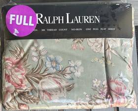 Ralph Lauren 028828386755 Vtg Full Size Bed Flat Sheet Charlotte Green Floral Nos New Ralph Lauren 028828386755 Vtg Full Size Bed Flat Sheet Charlotte Green Floral Nos New