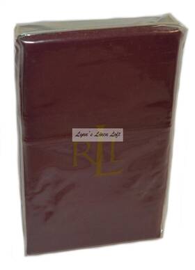 Ralph Lauren 028828477842 Classic Currant King Pillowcases Set New Supima Cotton 350tc Wine