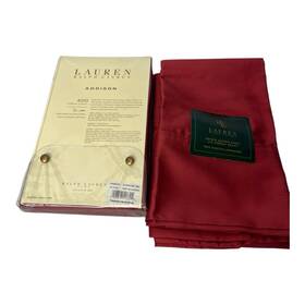Ralph Lauren 028828513304 Addison King Pillow Cases Set Of 3 Stamford Red