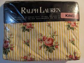Ralph Lauren 028828706812 New - Sophie Floral Inch King Fitted Sheet French Country Cottage
