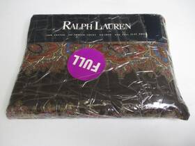 Ralph Lauren 028828740427 New Rare Emerson Paisley Brown Multicolor Floral Flat Sheet - Full