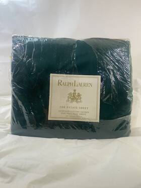 Ralph Lauren 028828781741 Vtg The Estate Sheets Egy Cotton Full Flat Sheet 280 Ct Woodland